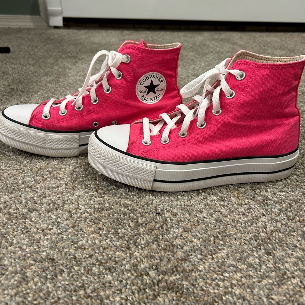 Converse Women's Bold Pink High-Tops